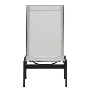 English Elm Adjustable Chaise Lounge Chair, Outdoor Five-Position Recliner, All Weather, Black/