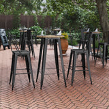 Commercial Grade Commercial Indoor/Outdoor Bar Top Table, 23.75