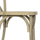 English Elm Commercial Grade Commercial Indoor/Outdoor Wood Look Resin Cross Back Chair