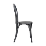 English Elm Commercial Grade Commercial Indoor/Outdoor Wood Look Resin Thonet Style Chair