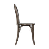 English Elm Commercial Grade Commercial Indoor/Outdoor Wood Look Resin Thonet Style Chair