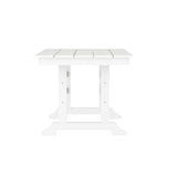 English Elm Commercial Grade Commercial Grade Indoor/Outdoor 72" Rectangle Recycled HDPE Adirondack Dining Table for 6