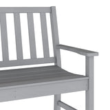 English Elm Commercial Grade Commercial Grade 50" All Weather Indoor/Outdoor Recycled HDPE Bench with Contoured Seat