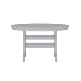 English Elm Commercial Grade Commercial Grade Indoor/Outdoor 48" Round Recycled HDPE Adirondack Dining Table for 4