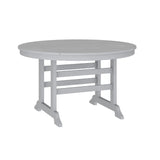 English Elm Commercial Grade Commercial Grade Indoor/Outdoor 48" Round Recycled HDPE Adirondack Dining Table for 4