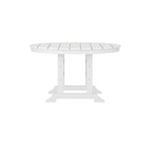 English Elm Commercial Grade Commercial Grade Indoor/Outdoor 48" Round Recycled HDPE Adirondack Dining Table for 4