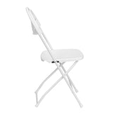 English Elm Commercial Grade Series 650 lb. Capacity Plastic Fan Back Folding Chair