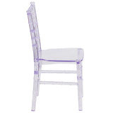 English Elm Commercial Grade Child’s Transparent Crystal Resin Party and Event Chiavari Chair for Commercial & Residential Use