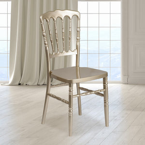 English Elm Commercial Grade Series Resin Stacking Napoleon Chair