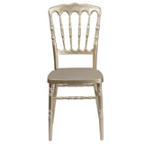 English Elm Commercial Grade Series Resin Stacking Napoleon Chair