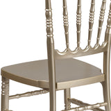 English Elm Commercial Grade Series Resin Stacking Napoleon Chair