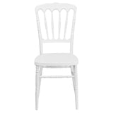 English Elm Commercial Grade Series Resin Stacking Napoleon Chair