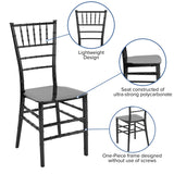 English Elm Commercial Grade Series Resin Stacking Chiavari Chair