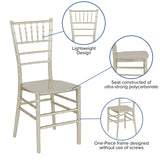 English Elm Commercial Grade Series Resin Stacking Chiavari Chair