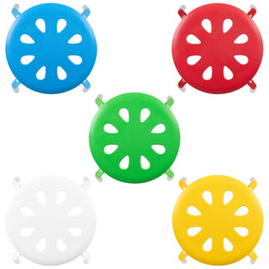 English Elm Commercial Grade Plastic Nesting Stack Stools, 11.5"Height, Colors (5 Pack)