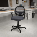 English Elm Commercial Grade Mid-Back Mesh Swivel Ergonomic Task Office Chair with Arms