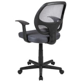 English Elm Commercial Grade Mid-Back Mesh Swivel Ergonomic Task Office Chair with Arms