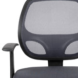 English Elm Commercial Grade Mid-Back Mesh Swivel Ergonomic Task Office Chair with Arms