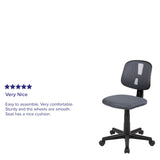 English Elm Commercial Grade Mid-Back Mesh Swivel Task Office Chair with Pivot Back