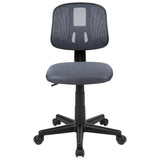 English Elm Commercial Grade Mid-Back Mesh Swivel Task Office Chair with Pivot Back