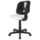 English Elm Commercial Grade Mid-Back Mesh Swivel Task Office Chair with Pivot Back