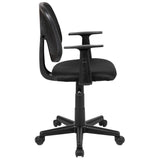 English Elm Commercial Grade Mid-Back Mesh Swivel Task Office Chair with Pivot Back and Arms