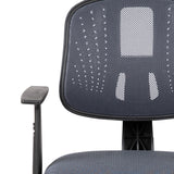 English Elm Commercial Grade Mid-Back Mesh Swivel Task Office Chair with Pivot Back and Arms