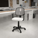 English Elm Commercial Grade Mid-Back Mesh Swivel Task Office Chair with Pivot Back and Arms