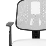 English Elm Commercial Grade Mid-Back Mesh Swivel Task Office Chair with Pivot Back and Arms