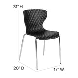 English Elm Commercial Grade Contemporary Design Plastic Stack Chair