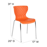 English Elm Commercial Grade Contemporary Design Plastic Stack Chair