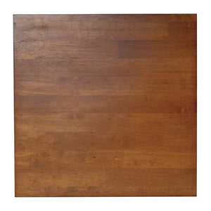 English Elm Farmhouse Style Solid Wood End Table with Traditional X-Frame Design