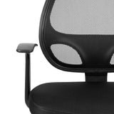 English Elm Commercial Grade Mid-Back Mesh Swivel Ergonomic Task Office Chair with T-Arms - Desk Chair