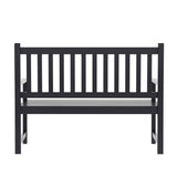 English Elm Commercial Grade Commercial Grade Indoor/Outdoor Patio Acacia Wood Bench, 2-Person Slatted Seat Loveseat for Park, Garden, Yard, Porch,