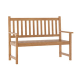 English Elm Commercial Grade Commercial Grade Indoor/Outdoor Patio Acacia Wood Bench, 2-Person Slatted Seat Loveseat for Park, Garden, Yard, Porch,