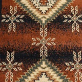 English Elm Southwestern Style 2' x 7' Brown Olefin Area Rug with Jute Backing for Entryway, Bedroom, Living Room