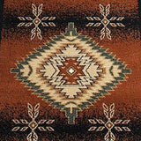 English Elm Southwestern Style 3' x 10' Brown Olefin Area Rug with Jute Backing for Entryway, Bedroom, Living Room