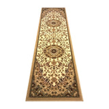 English Elm Persian Style 2' x 7' Area Rug - Olefin Rug with Jute Backing - Hallway, Entryway, Bedroom, Living Room