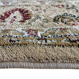 English Elm Persian Style 4x4 Octagon Area Rug-Olefin Rug with Jute Backing-Hallway, Entryway, Bedroom, Living Room