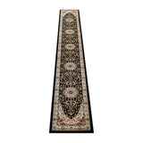 English Elm Persian Style 3' x 15' Area Rug - Olefin Rug with Jute Backing - Hallway, Entryway, Bedroom, Living Room