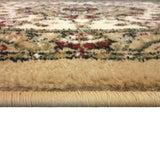 English Elm Persian Style 3' x 10' Area Rug - Olefin Rug with Jute Backing - Hallway, Entryway, Bedroom, Living Room