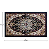 English Elm Persian Style 2' x 3' Area Rug - Olefin Rug with Jute Backing - Hallway, Entryway, Bedroom, Living Room