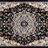 English Elm Persian Style 2' x 3' Area Rug - Olefin Rug with Jute Backing - Hallway, Entryway, Bedroom, Living Room