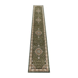 English Elm Persian Style 3' x 15' Area Rug - Olefin Rug with Jute Backing - Entryway, Bedroom, Living Room