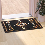 Southwestern 2' x 3' Area Rug - Olefin Accent Rug with Jute Backing - Living Room, Bedroom, Entryway