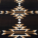 English Elm Southwestern 3' x 16' Area Rug - Olefin Accent Rug with Jute Backing - Living Room, Bedroom, Entryway