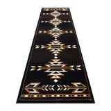 English Elm Southwestern 3' x 16' Area Rug - Olefin Accent Rug with Jute Backing - Living Room, Bedroom, Entryway