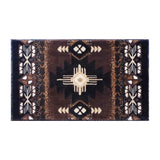 English Elm 2' x 3' Traditional Southwestern Style Area Rug - Olefin Fibers with Jute Backing