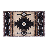 English Elm 2' x 3' Traditional Southwestern Style Area Rug - Olefin Fibers with Jute Backing