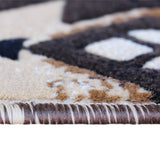 English Elm 2' x 3' Traditional Southwestern Style Area Rug - Olefin Fibers with Jute Backing